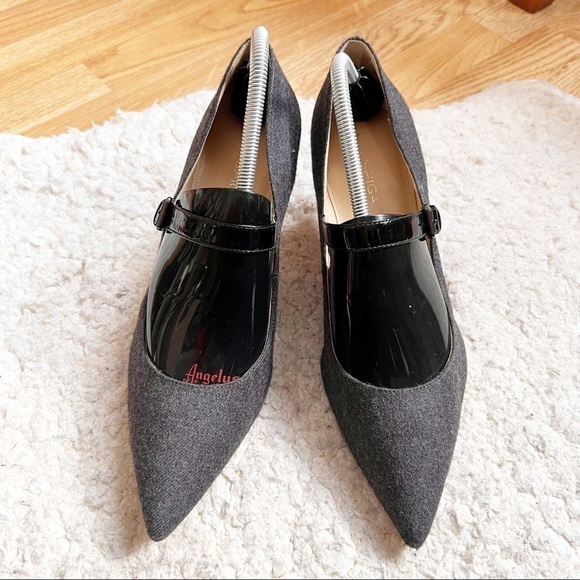 Via Spiga Black and Gray Heels - Picture 2 of 10